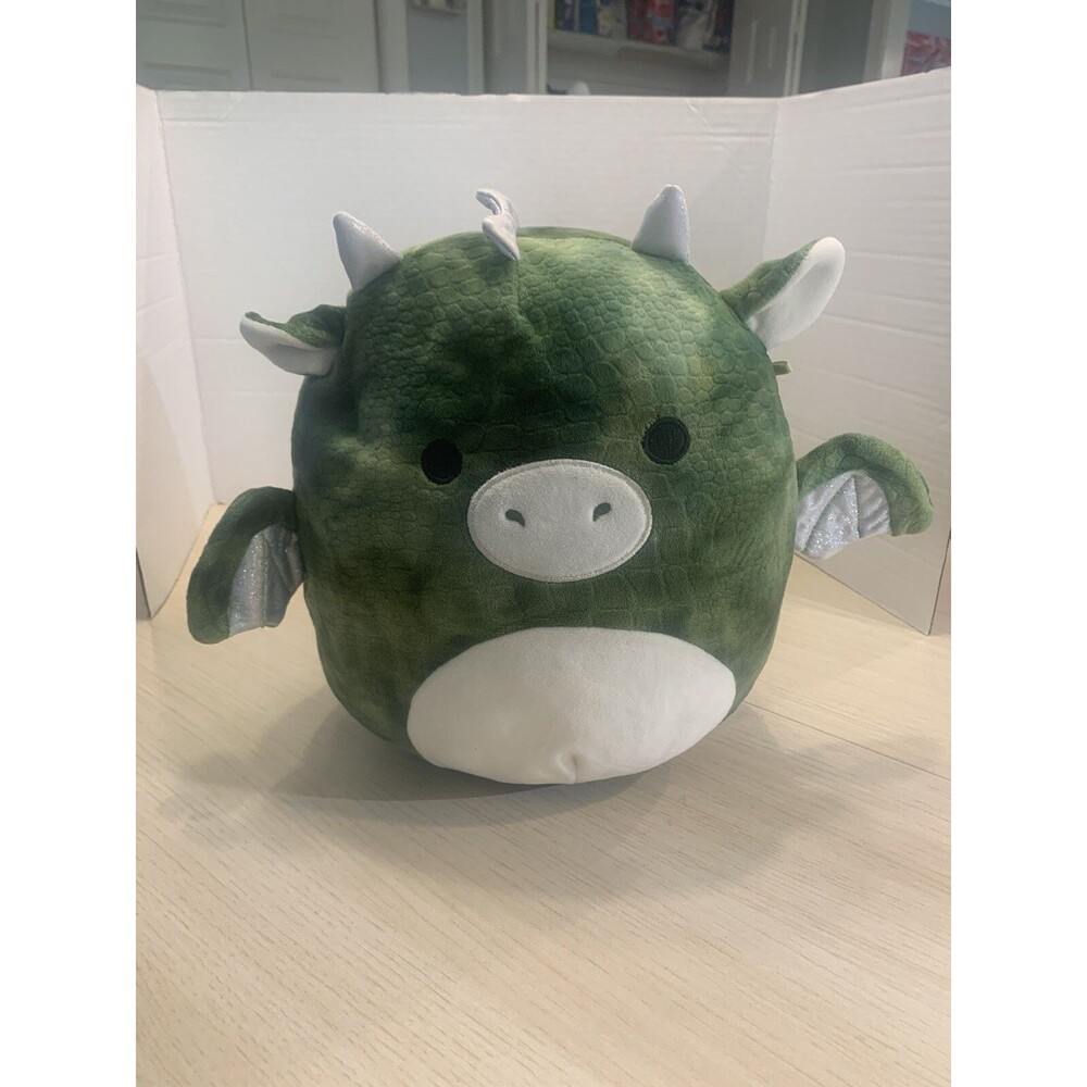 Squismallows Duke The Dragon 10 inch Plush Toy - Green- Used No Tag
